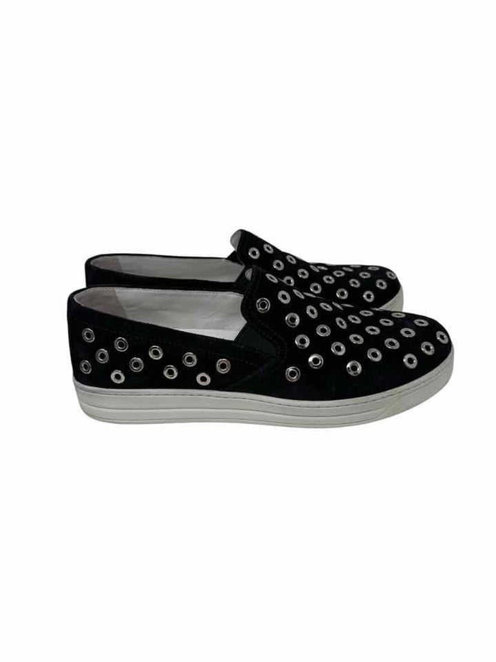 Shoe Size 38 PRADA Black Suede Luxury - Sneakers