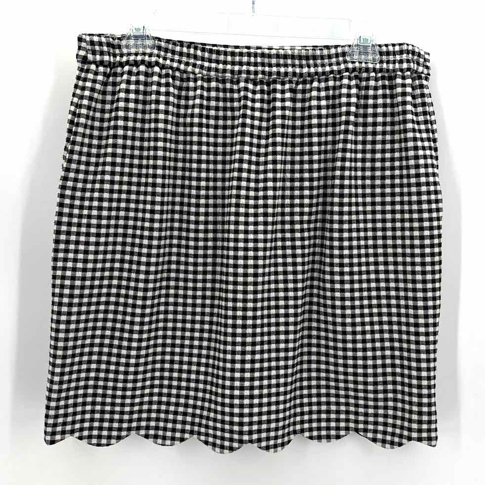 Size L SKIES ARE BLUE Black/White Skirt