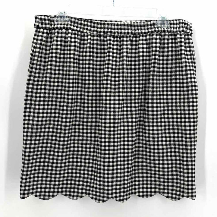 Size L SKIES ARE BLUE Black/White Skirt