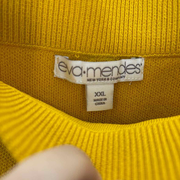 Size XXL NY &amp; CO Mustard Knit Skirt