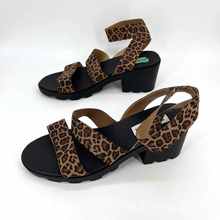 Shoe Size 7.5 Steve Madden Brown Print Sandals
