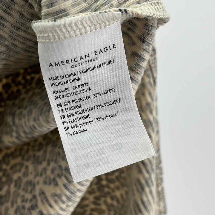 Size M AMERICAN EAGLE Brown Print Skirt