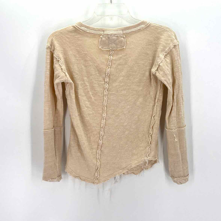 Size XS WE THE FREE Tan Cotton Shirt