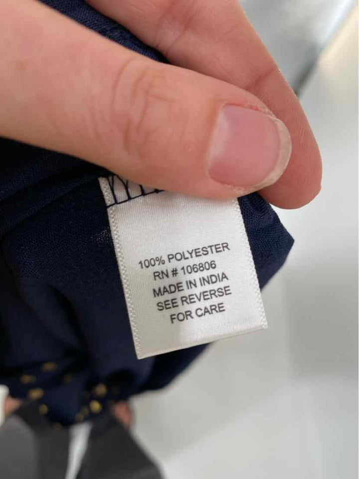 Size XL Navy Print Shirt
