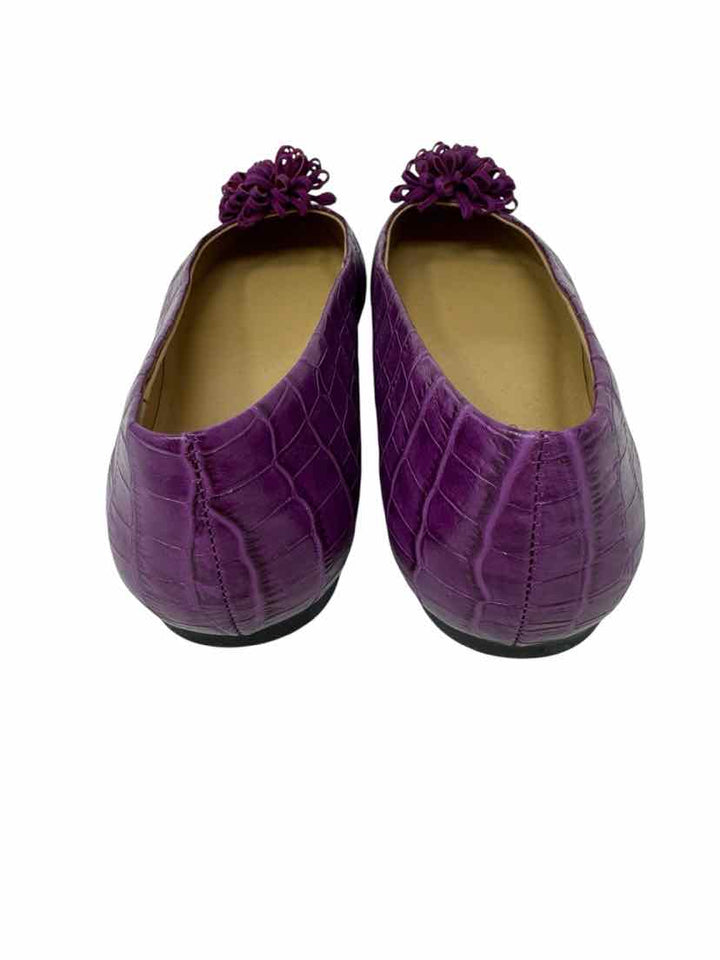 Shoe Size 9.5 Talbots Purple Leather Flats