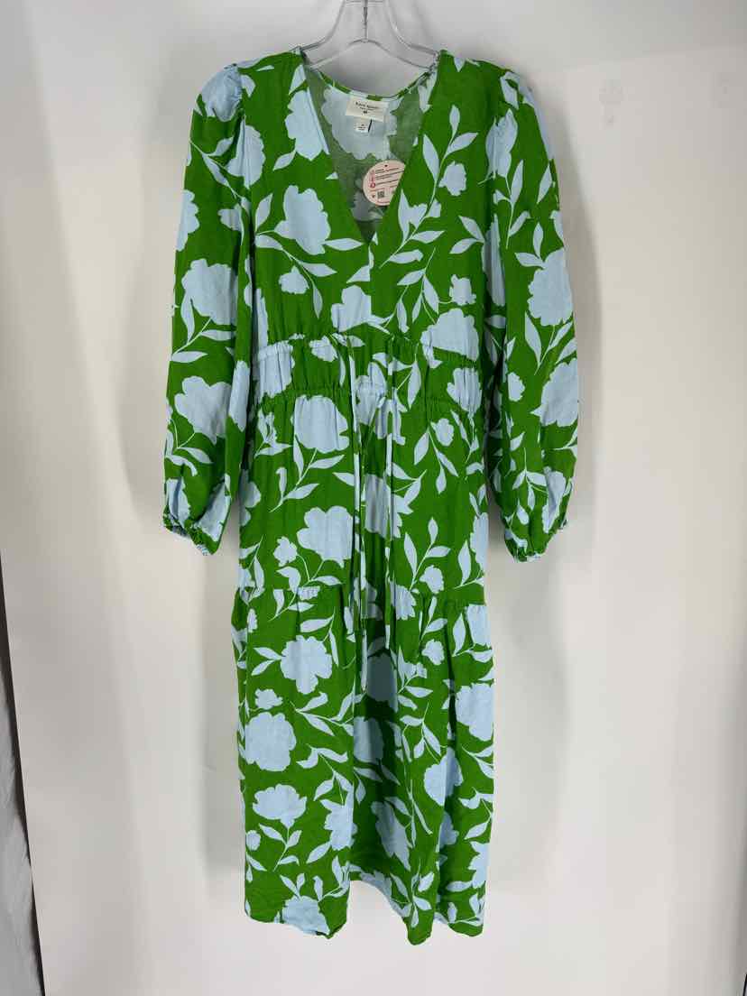 Size M Kate Spade Green Print Dress