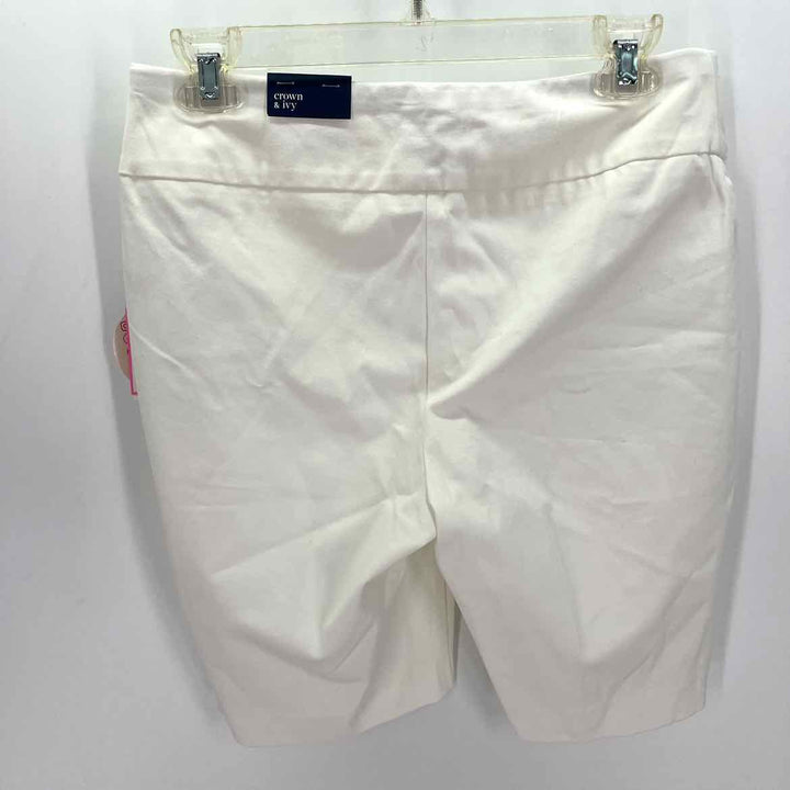 Size 8 CROWN & IVY White Shorts