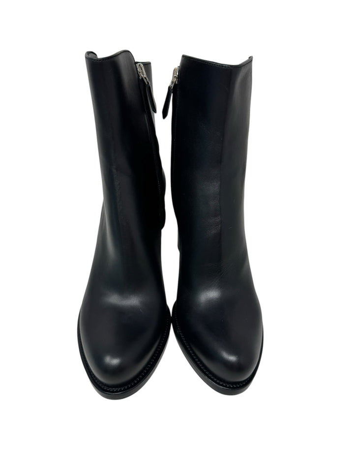 Shoe Size 38.5 PRADA Black Leather Luxury - Boots