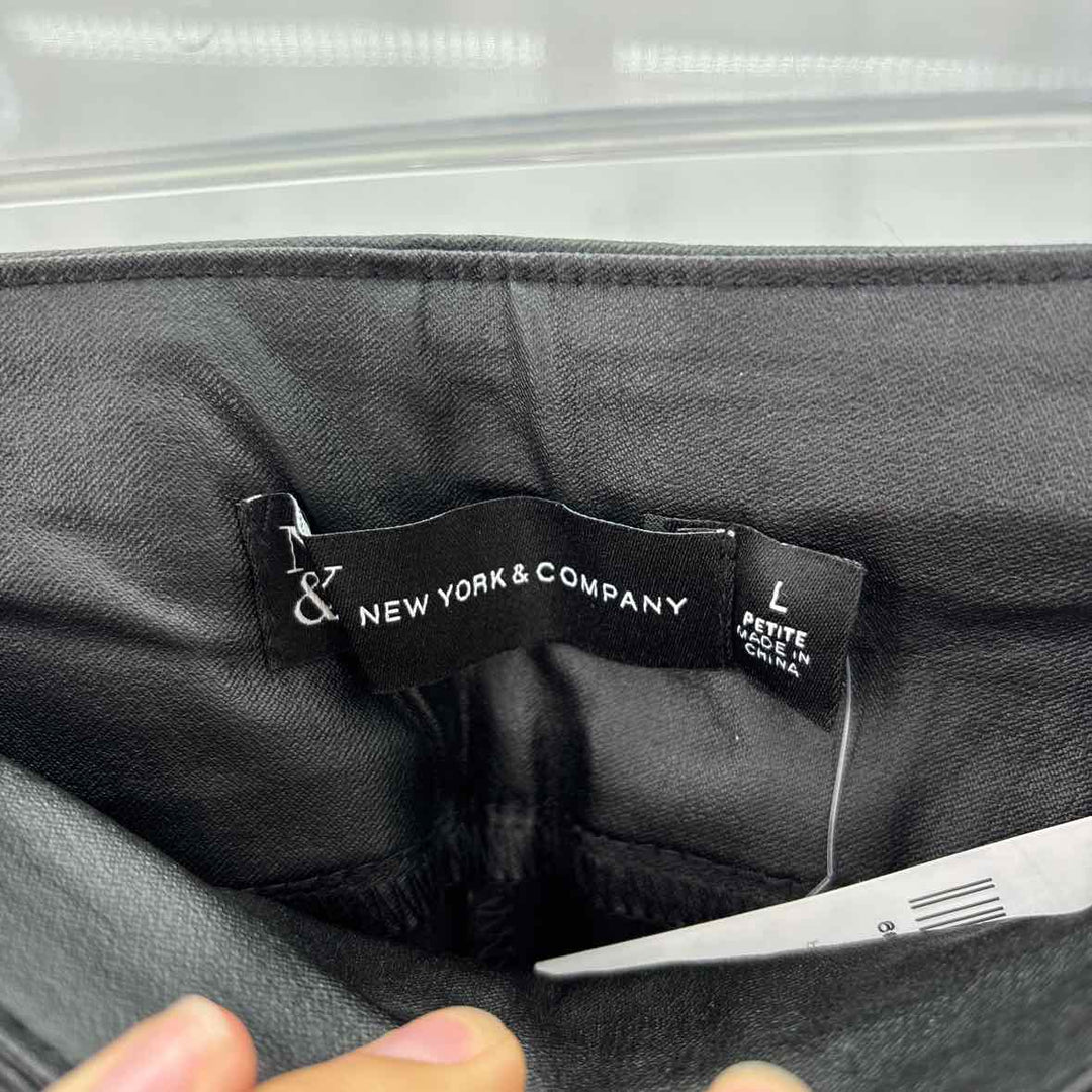 Size Petite NY & CO Black Faux Leather Pants