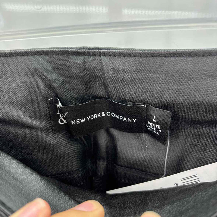 Size Petite NY & CO Black Faux Leather Pants