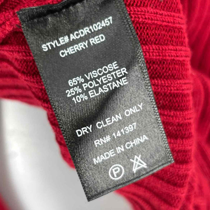 Size L ASTR Red Knit Dress