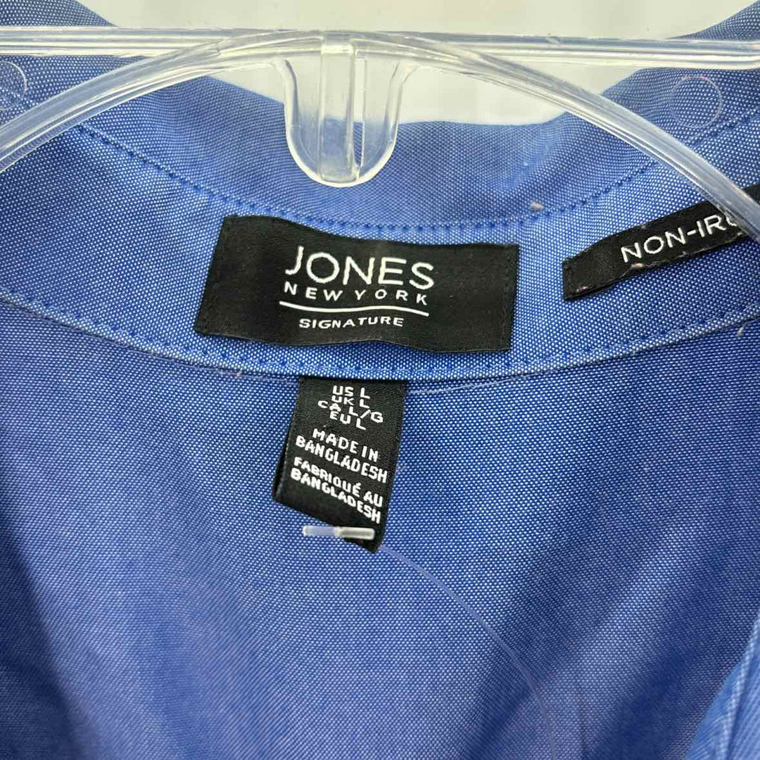 Size L Jones New York Blue Shirt