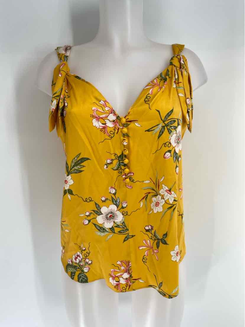 Size L REBECCA TAYLOR Yellow Shirt