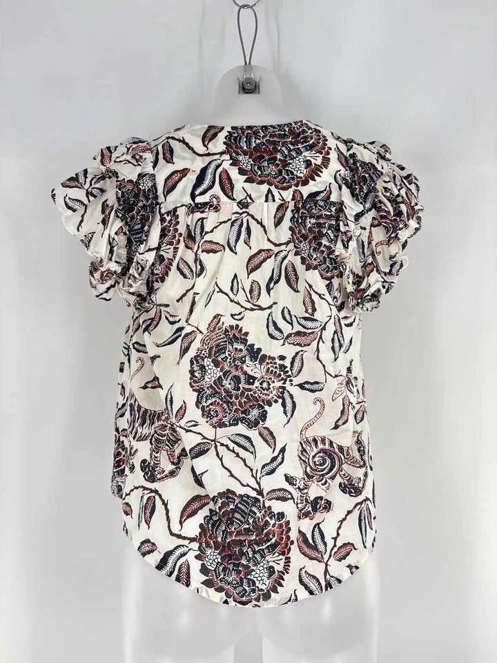 Size M HOUSE OF HARLOW Cream Shirt