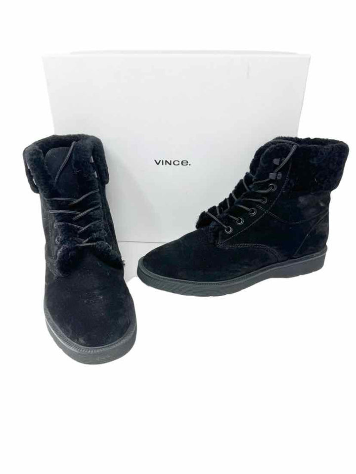 Shoe Size 7.5 VINCE Black Suede Boots