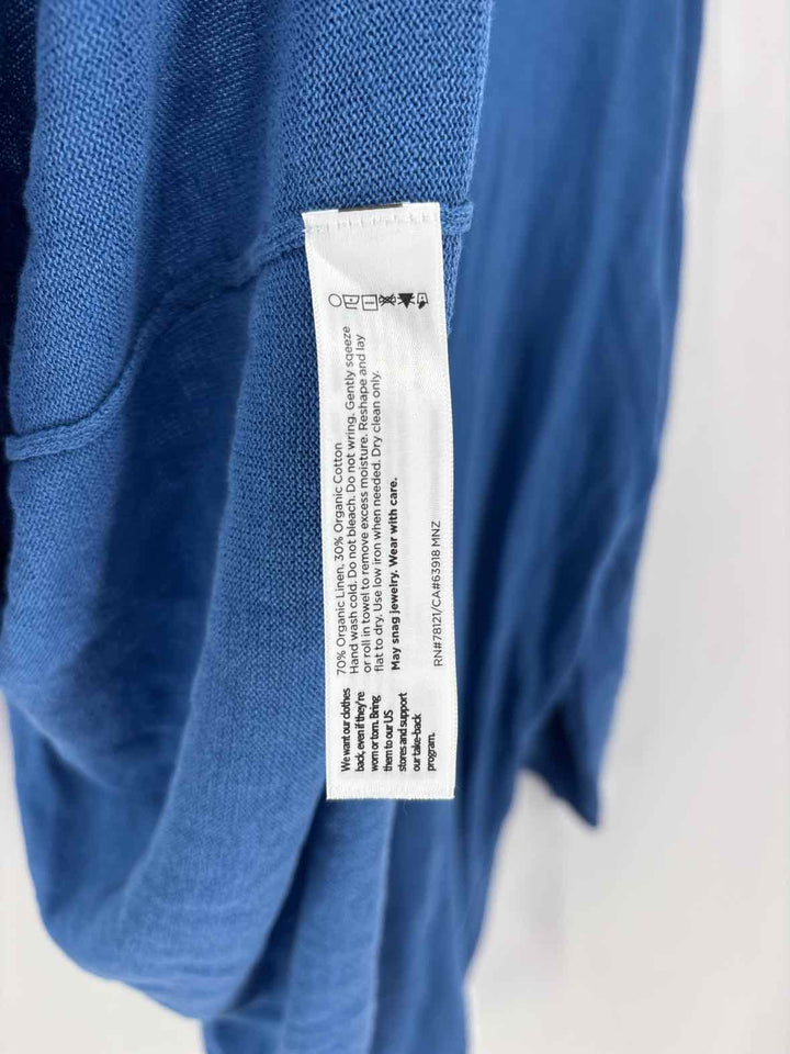 Size XL Eileen Fisher Blue Knit Cardigan