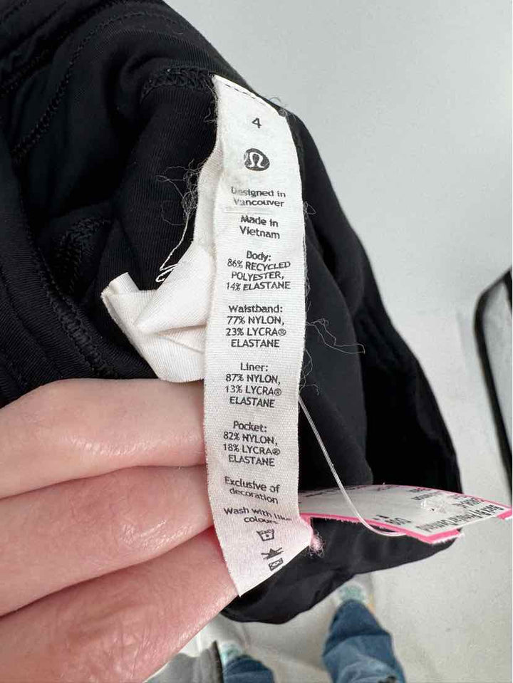 Size 4 Lululemon Black Skirt