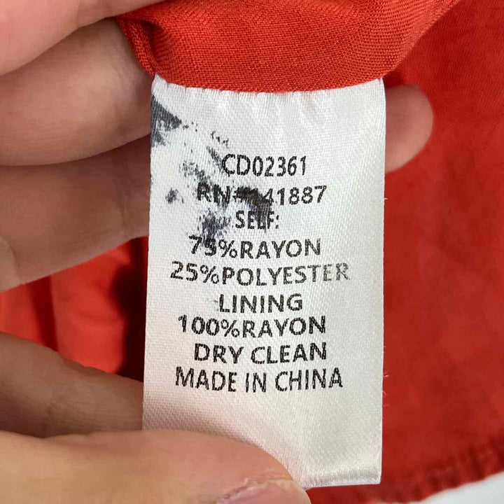 Size L Orange Dress