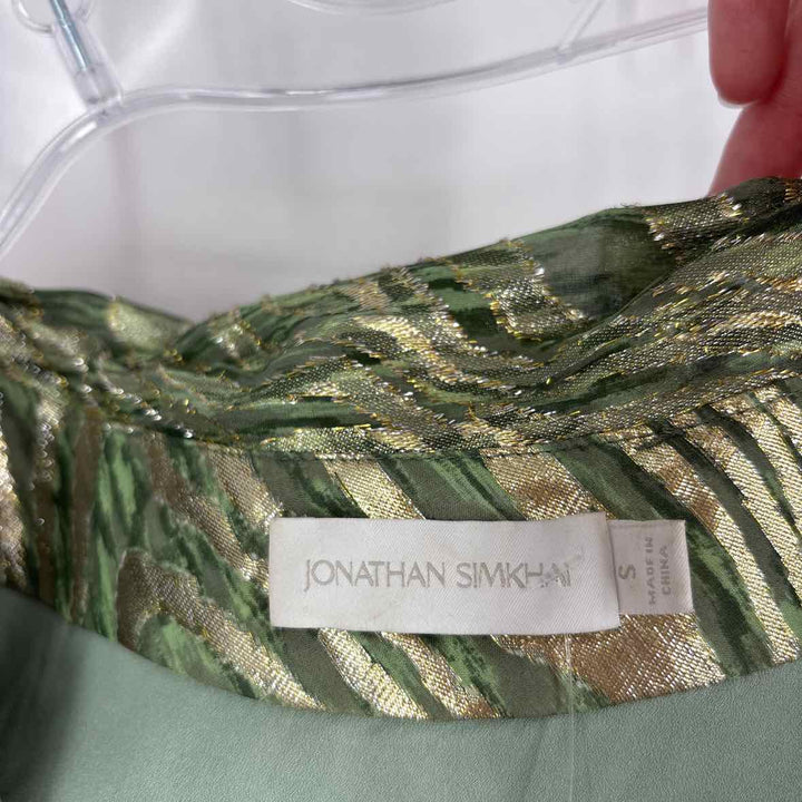 Size S JONATHAN SIMKHAI Green Shirt