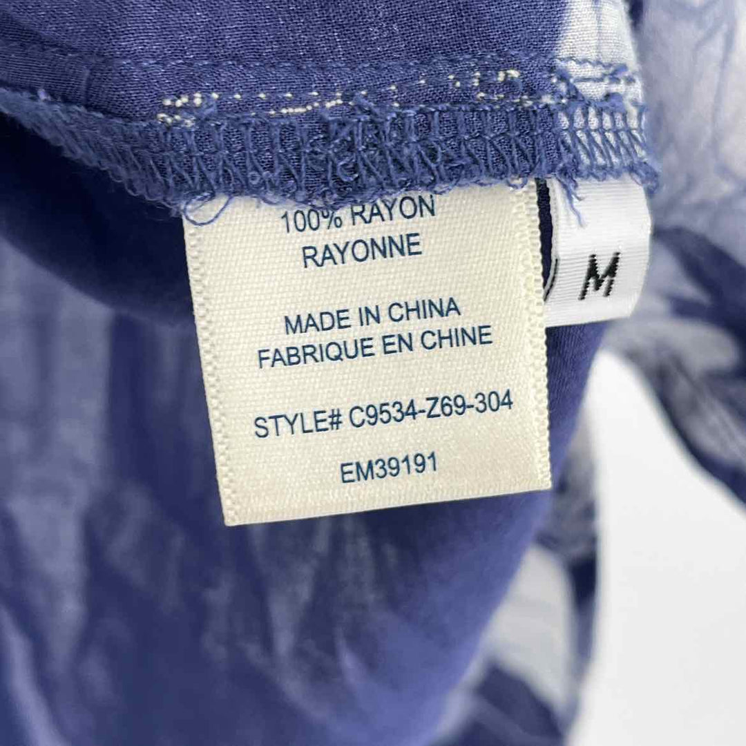 Size M CLOTH & STONE Blue Print Shirt