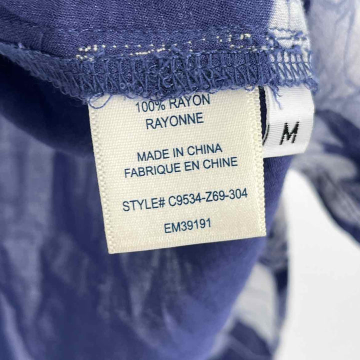 Size M CLOTH & STONE Blue Print Shirt