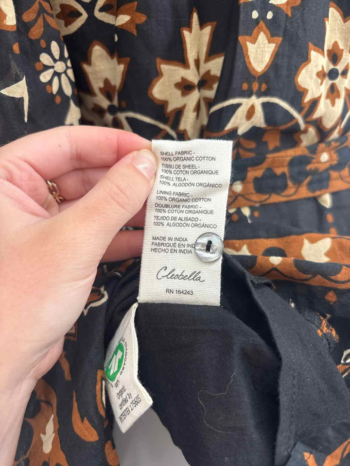 Size XS CLEOBELLA Black Print Dress