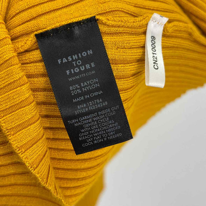 Size 3X Mustard Knit Sweater