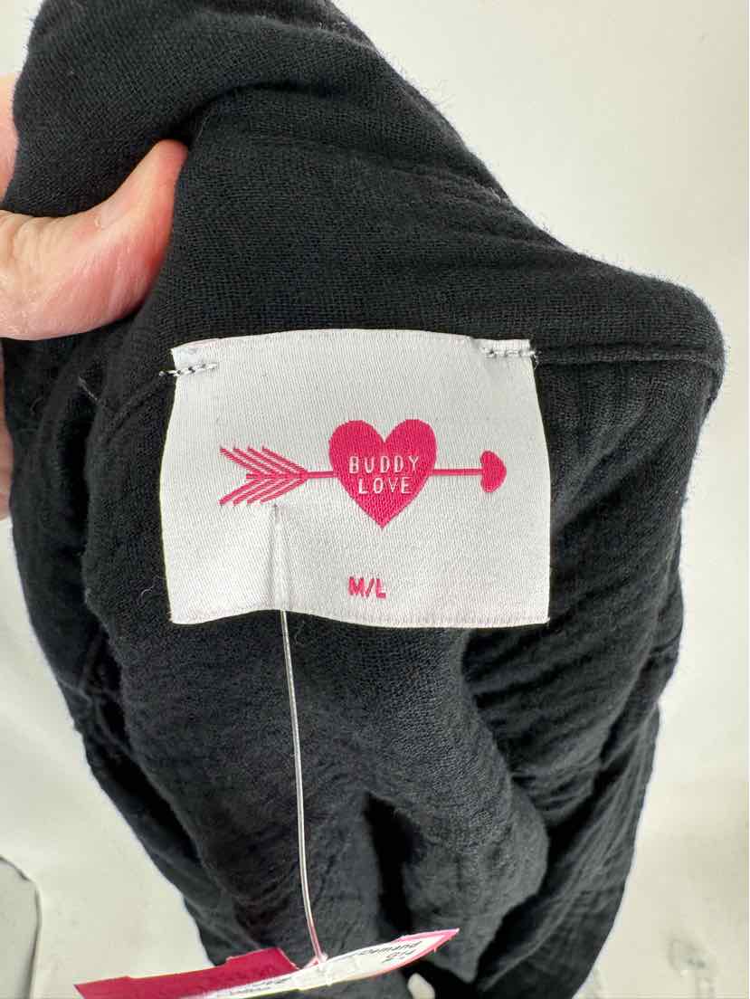 Size M/L BUDDY LOVE Black Cotton Dress