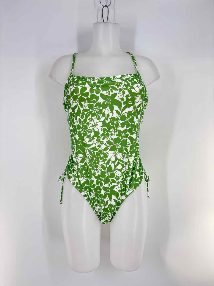 Size XL NO BOUNDRIES Green Print Swimsuit