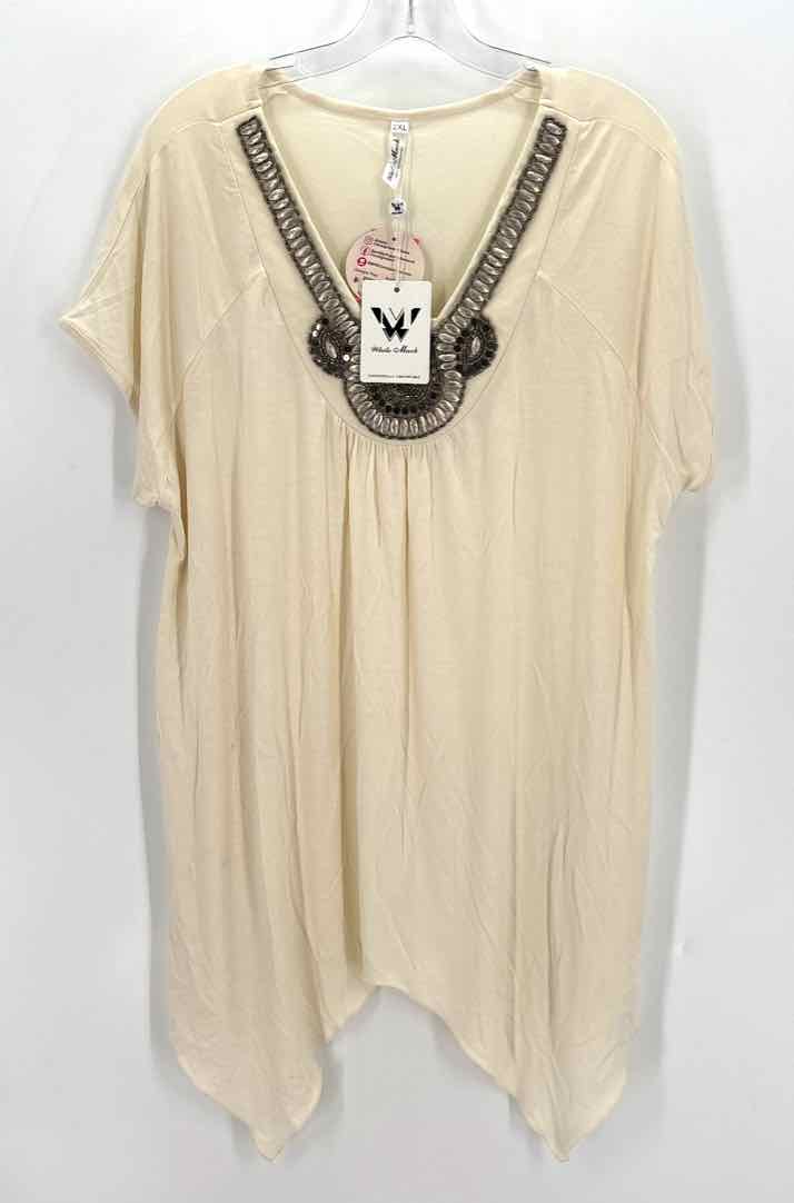 Size 2X Beige Shirt