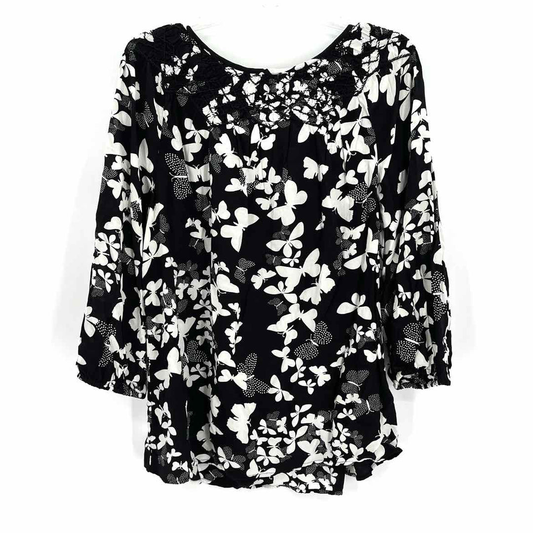 Size L Talbots Black Shirt