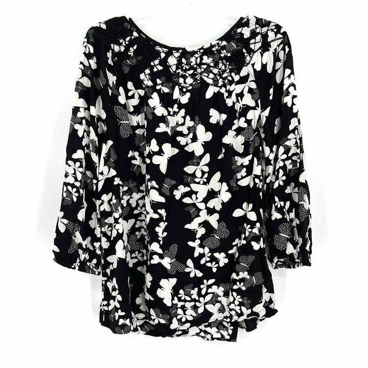 Size L Talbots Black Shirt