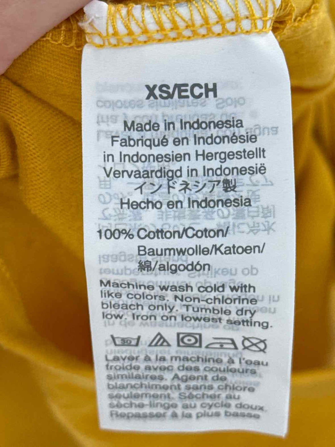 Size XS J Crew Yellow Shirt