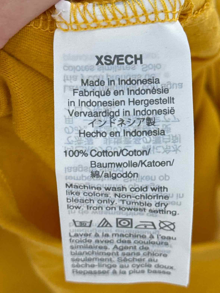 Size XS J Crew Yellow Shirt