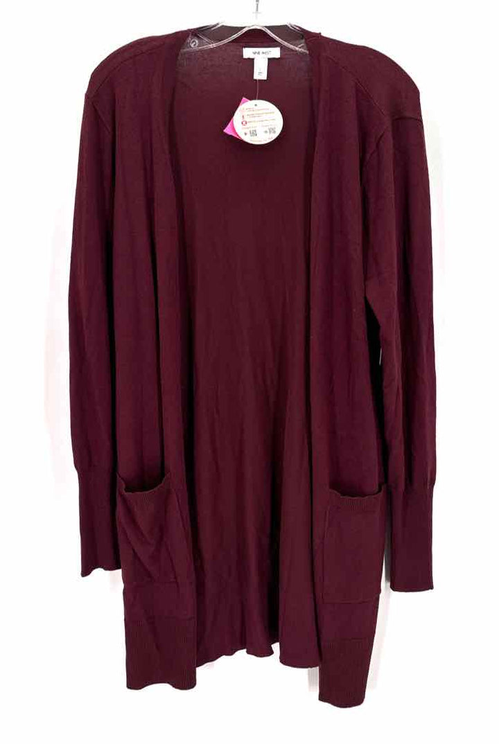 Size L Nine West Burgundy Sweater