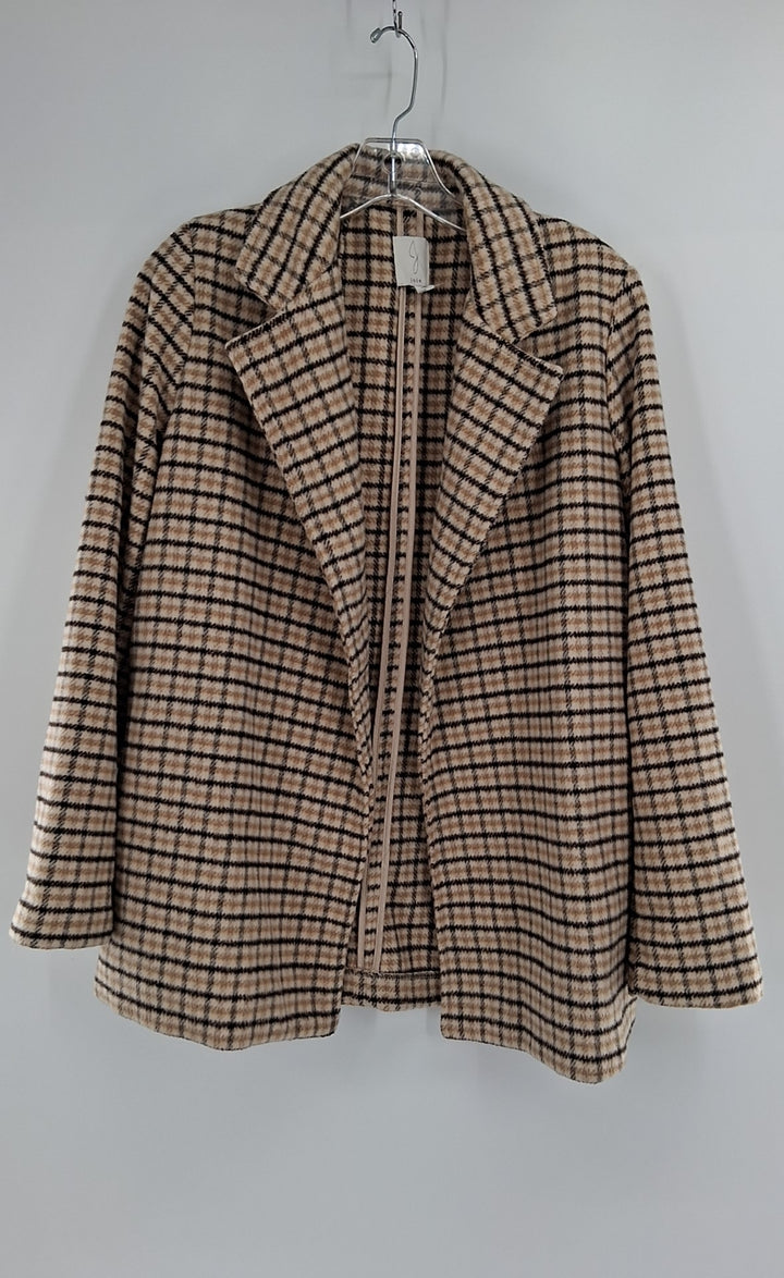 Size S JOIE Brown Print Blazer