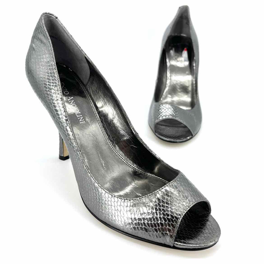 Shoe Size 9 ENZO ANGIOLINI Pewter Heels