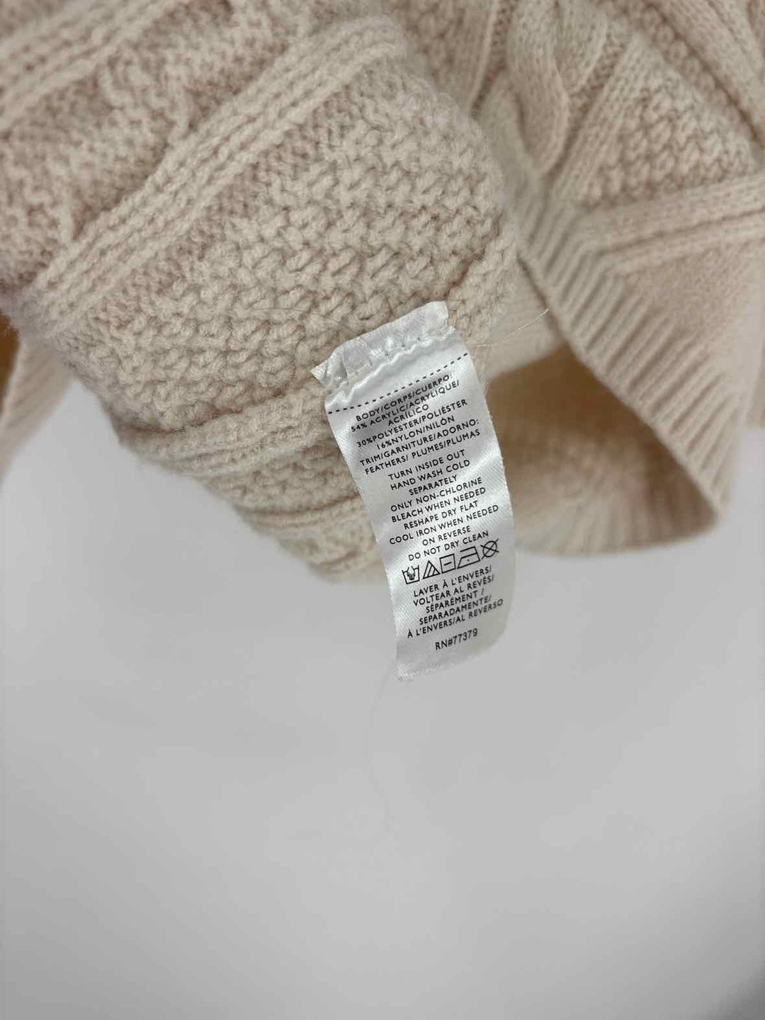 Size S Ann Taylor Cream Sweater