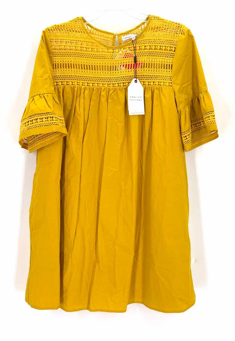 Size M ENGLISH FACTORY Mustard Dress