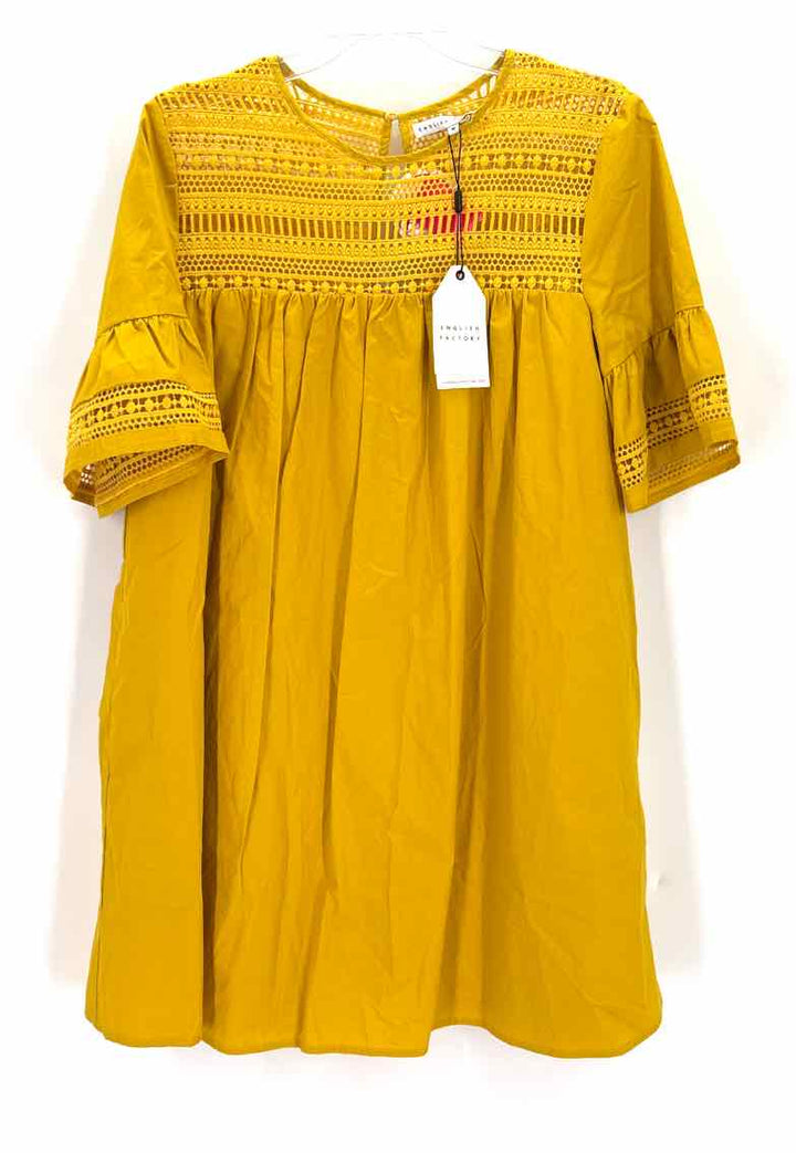 Size M ENGLISH FACTORY Mustard Dress