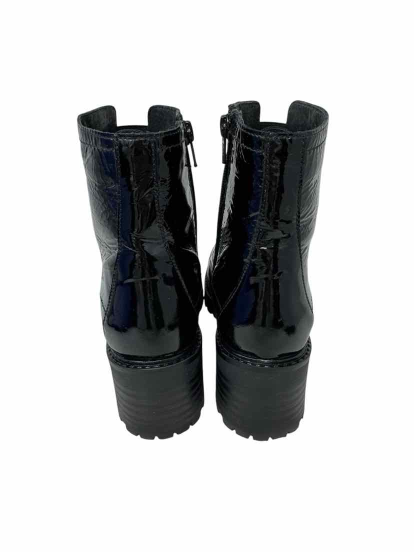 Shoe Size 37 Black PATENT Boots