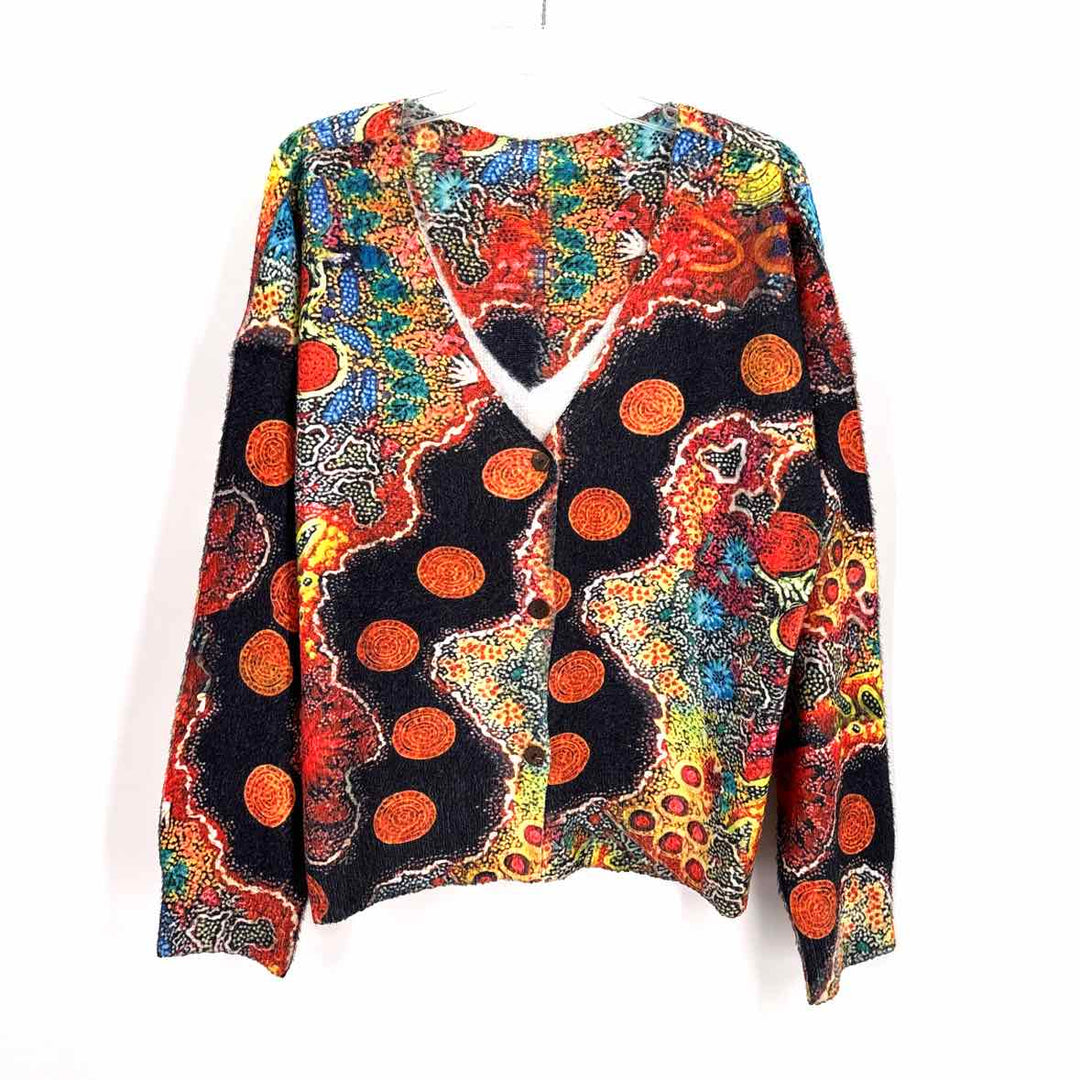 Size XXL Multi-Color Knit Cardigan