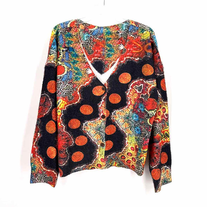 Size XXL Multi-Color Knit Cardigan