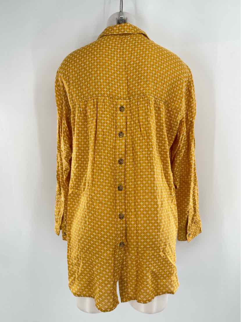 Size L Anthropologie Mustard Shirt