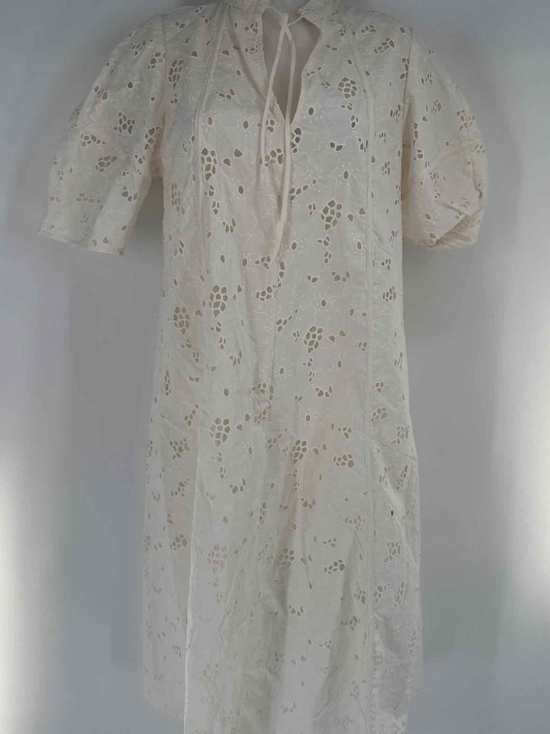 Size M EVERLANE Ivory Crochet Dress