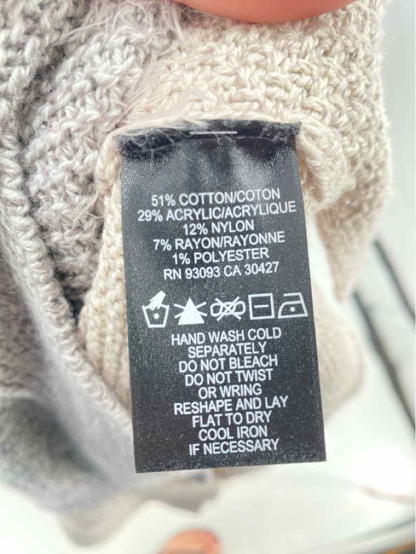 Size M NIC + ZOE Tan Knit Sweater