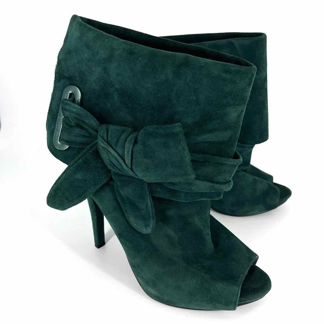 Shoe Size 10 RACHEL ROY Green Leather Boots