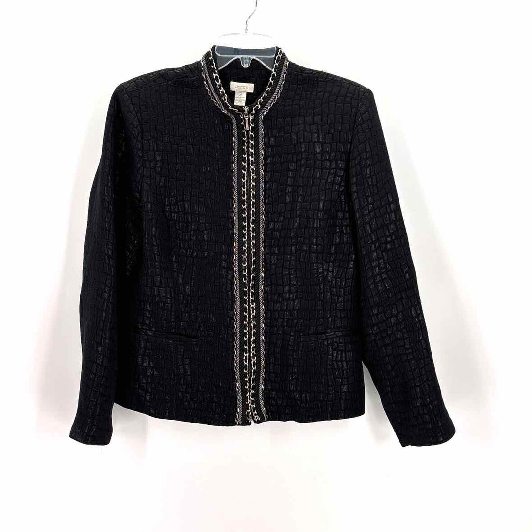 Size L Chico's Black Jacket