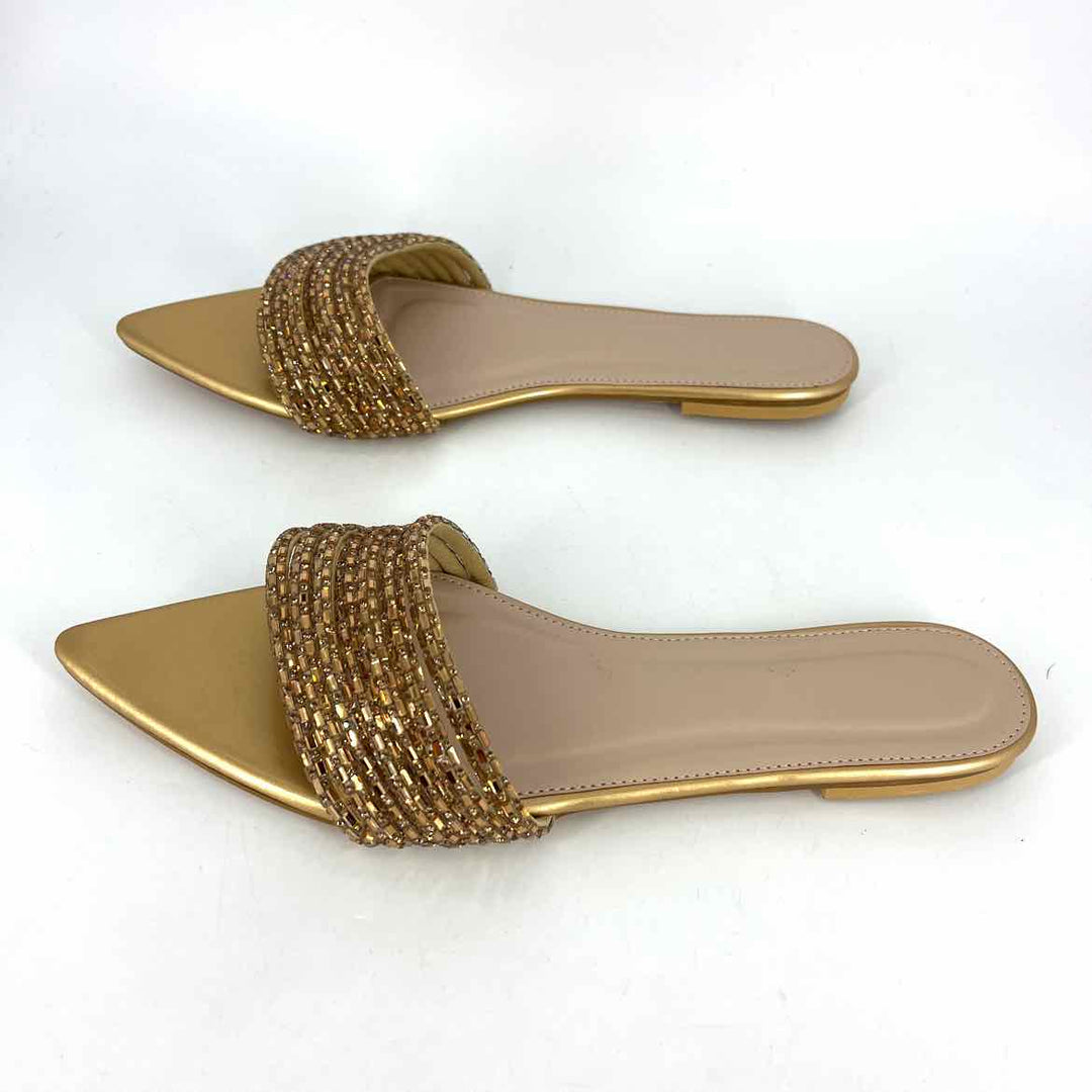 Shoe Size 10 Gold Sandals