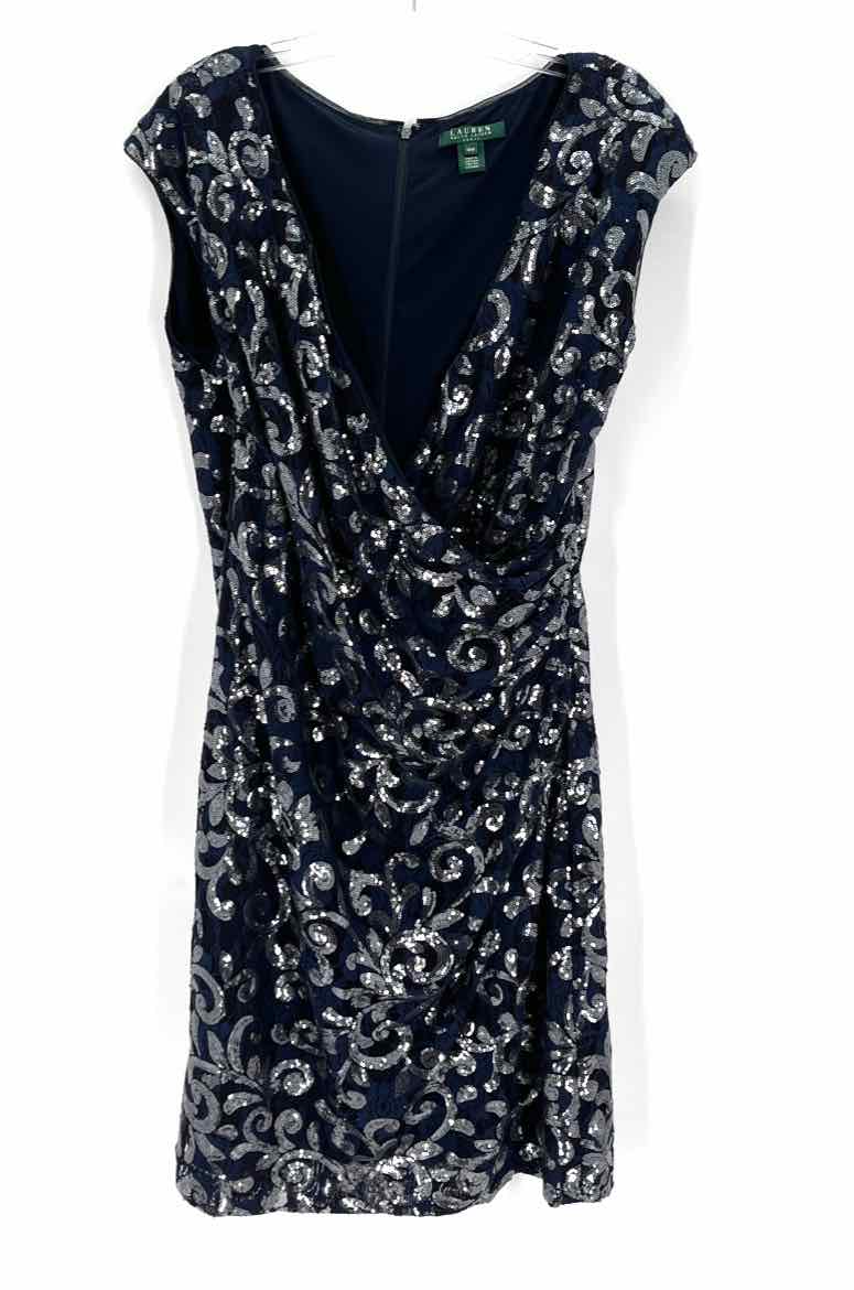 Size 18 RALPH LAUREN Multi-Color Lace Dress